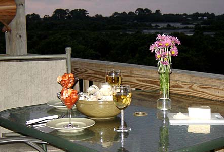Dine on Cedar Key Seafood on the Balcony.